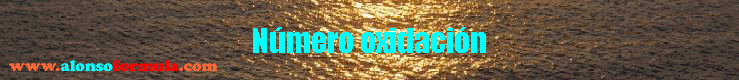 Número oxidación