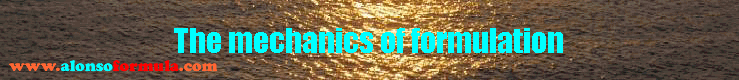 The mechanics of formulation
