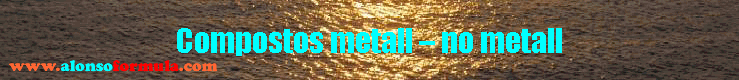 Compostos metall  no metall