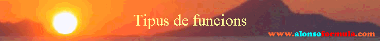 Tipus de funcions